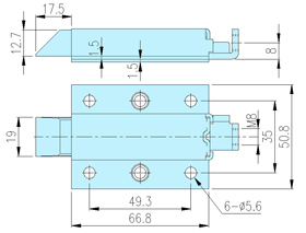 Dead Bolt latch_95003 drawing